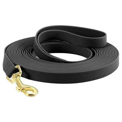 Laisse longe pour chien noir