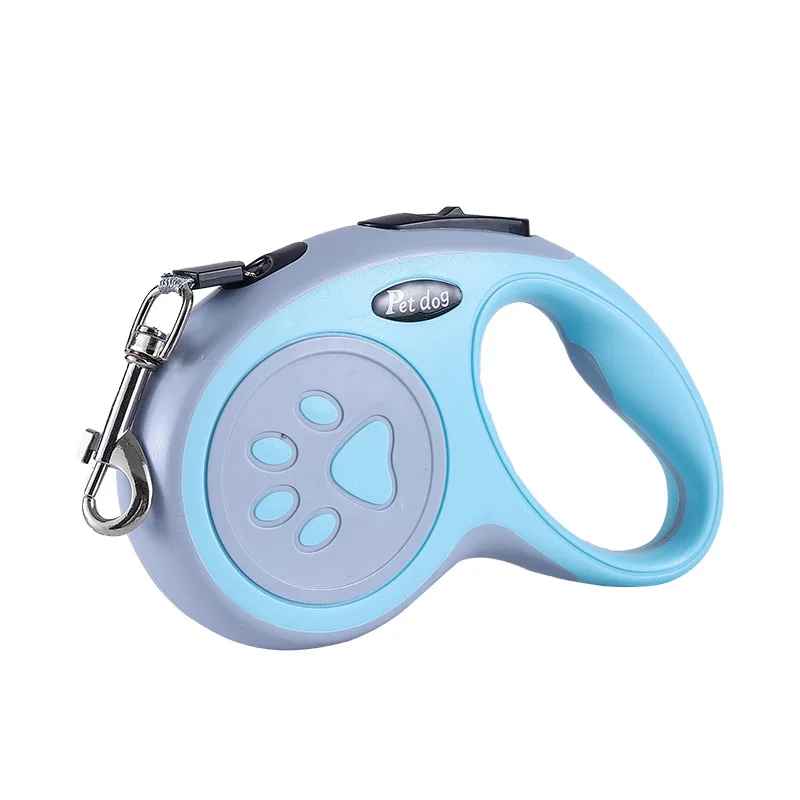 Laissse pour chien retractable bleu