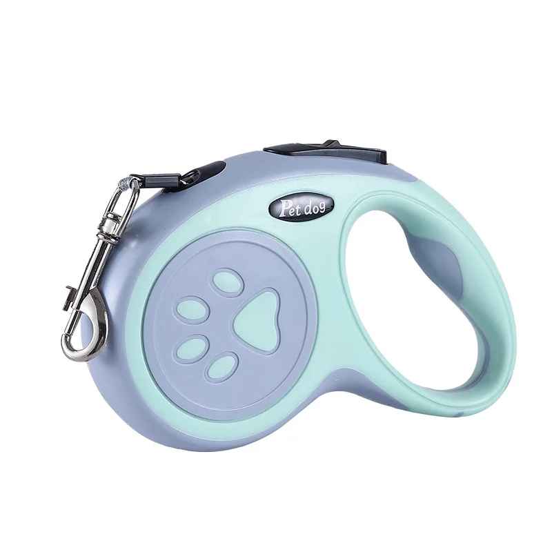 Laisse pour chien retractable vert