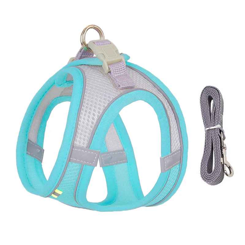 harnais chien pouchy bleu
