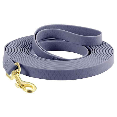 Laisse longe pour chien mauve