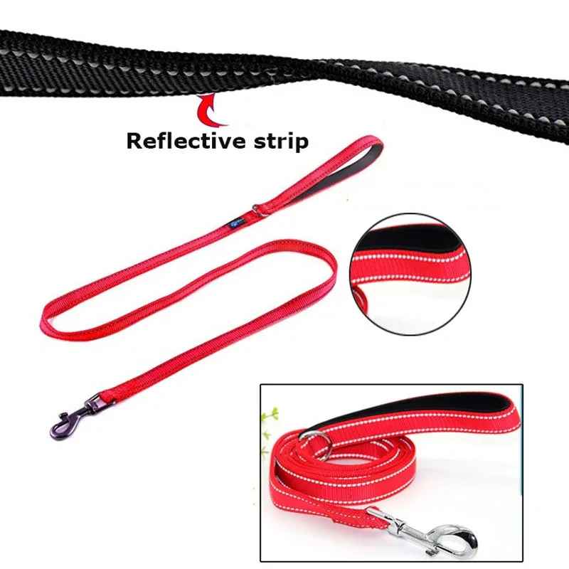 Laisse pour chien bande reflechissante