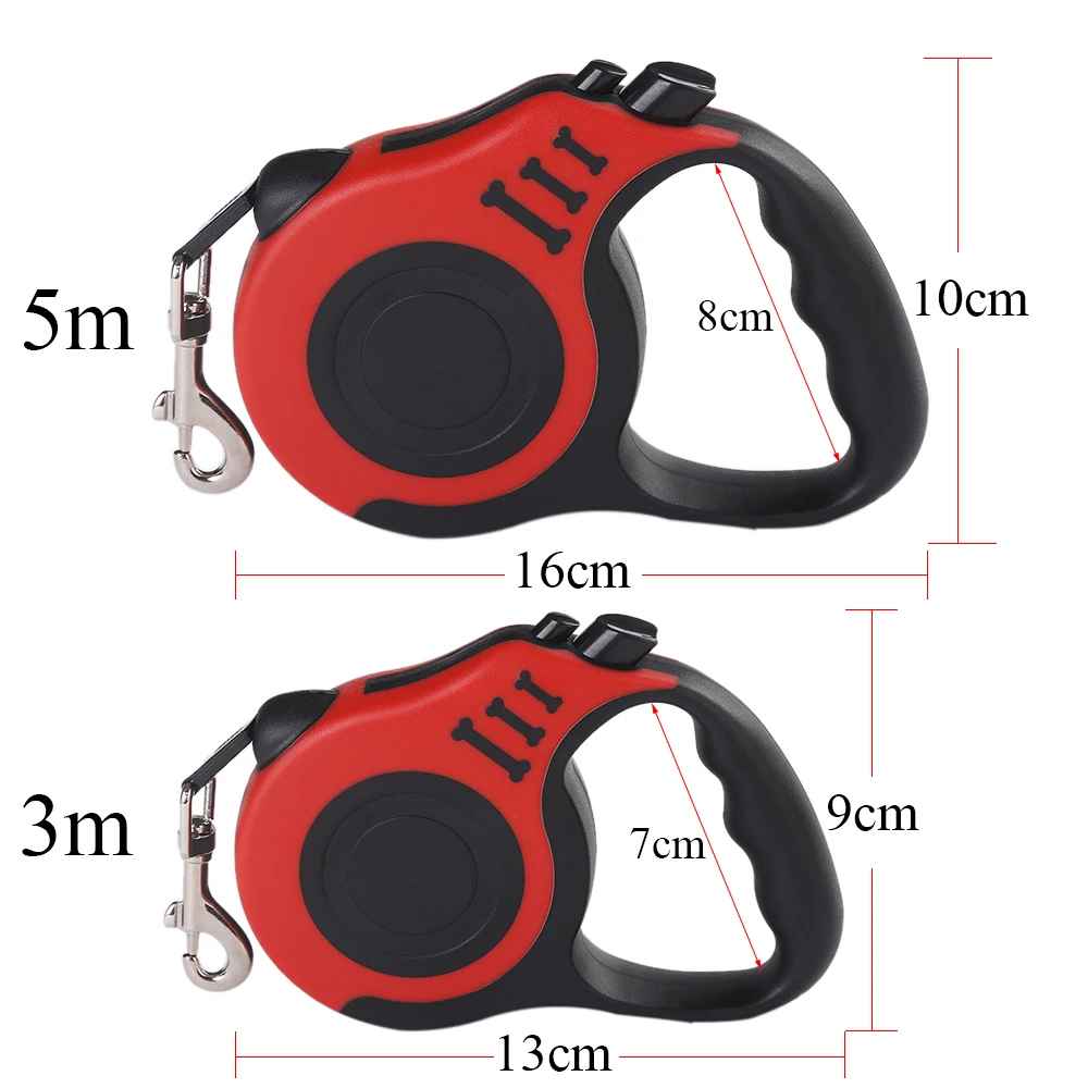 Laisse pour chien enrouleur 3m 5m