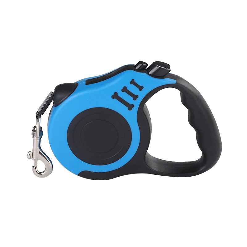Laisse pour chien enrouleur bleu