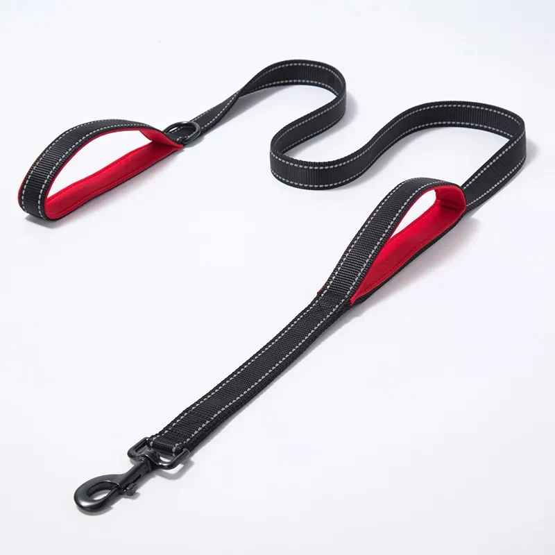 Laisse pour chien noir et rouge