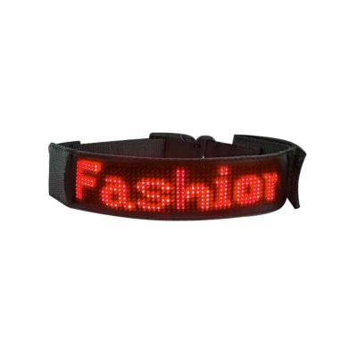 collier chien lumineux rouge