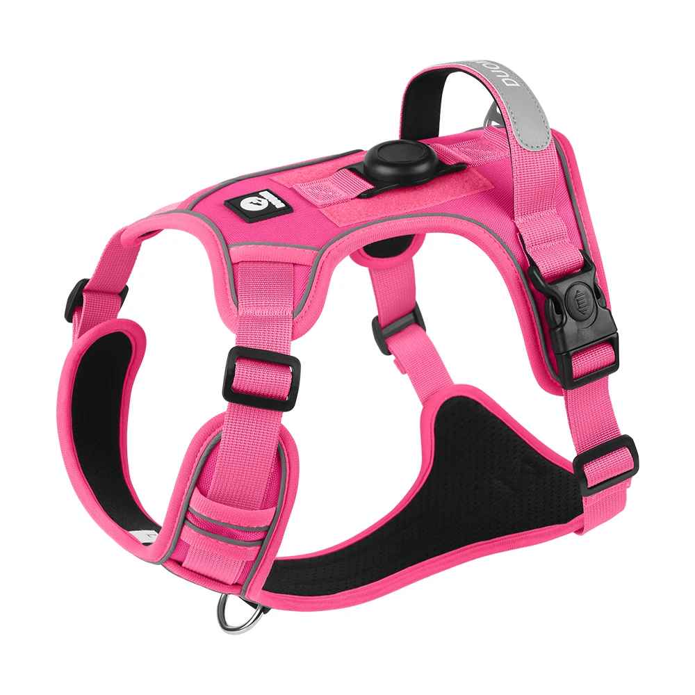 harnais chien anti traction rose